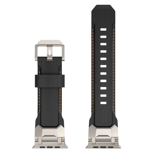 The Airfoil — Negro – adaptador plateado / 46mm/45mm/44mm