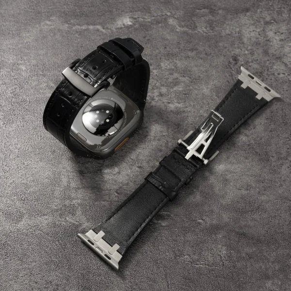 Bamboo Leather Deployment Strap | AP-Inspired, vue 2 sur 15