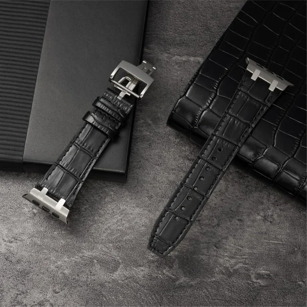 Bamboo Leather Deployment Strap | AP-Inspired, vue 5 sur 15