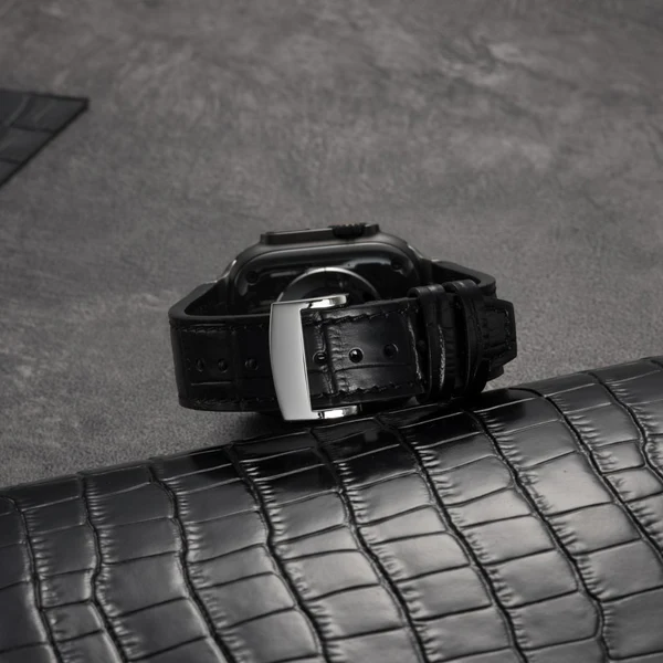 Bamboo Leather Deployment Strap | AP-Inspired, vue 4 sur 15