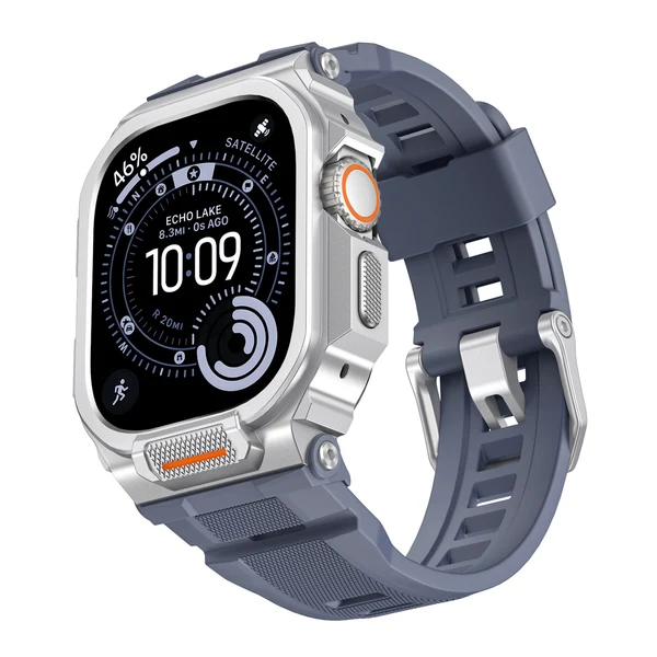 AW Rugged — Srebrno-niebieski / 46 mm