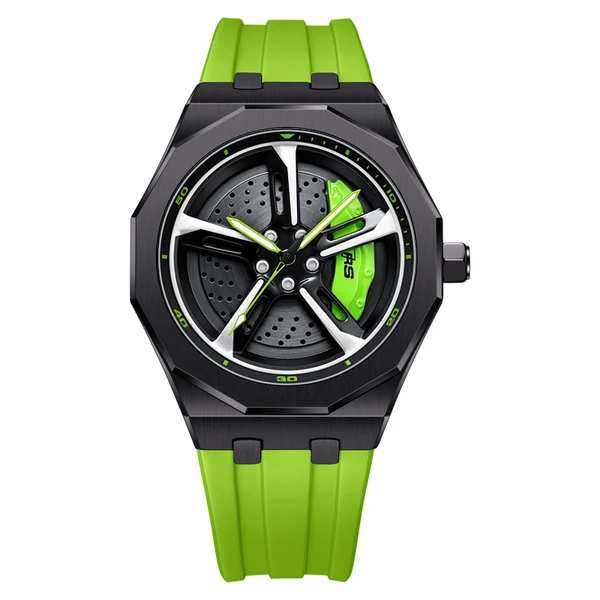 Bavaria RS7 Silicone Strap (Black Case) — Verde