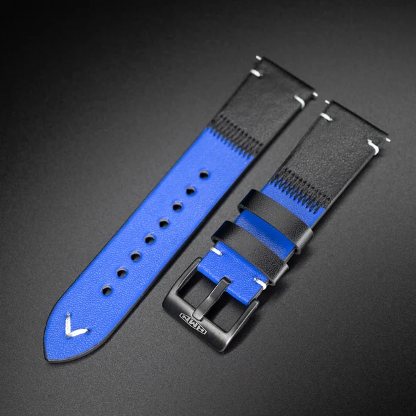 Leather Strap — Blau