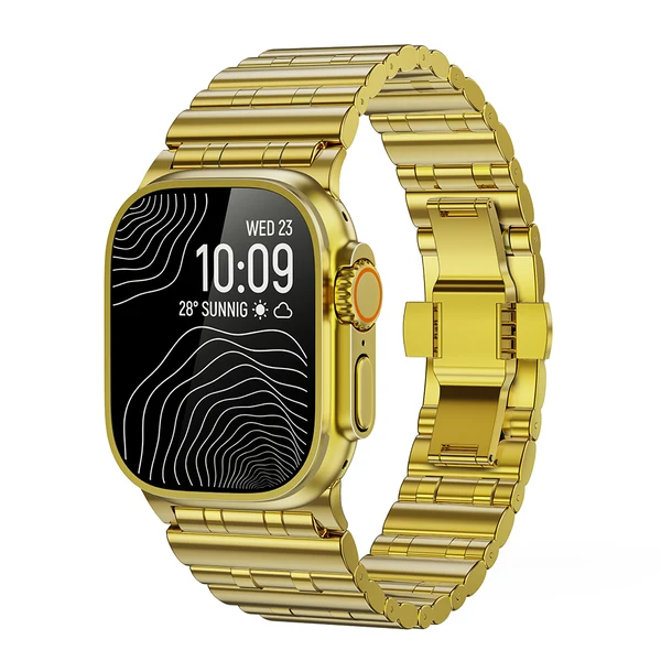 Bullet-Link Steel Band For Apple Watch Ultra — Złoty / 46mm/45mm/44mm
