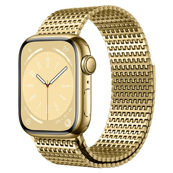 Domino Stainless Steel Magnet Band For Apple Watch — Złoty / 40mm/41mm/42mm