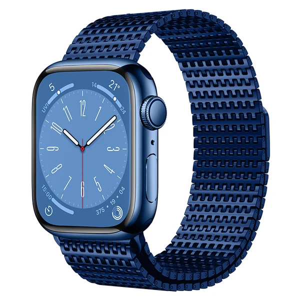 Domino Stainless Steel Magnet Band For Apple Watch — Niebieski / 40mm/41mm/42mm