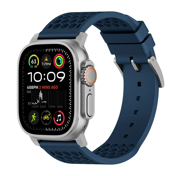 Football X Sport Band — Azul – hebilla plata / 46mm/45mm/44mm