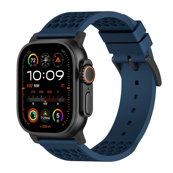 Football X Sport Band — Azul – hebilla negra / 46mm/45mm/44mm