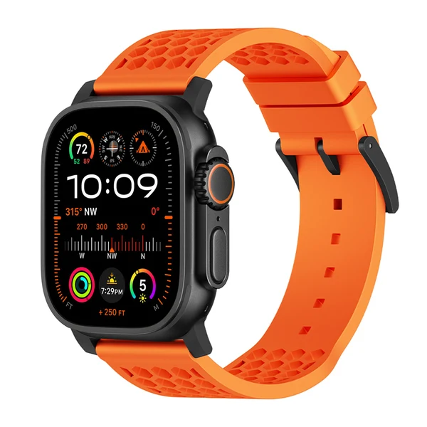 Football X Sport Band — Mandarina – hebilla negra / 46mm/45mm/44mm