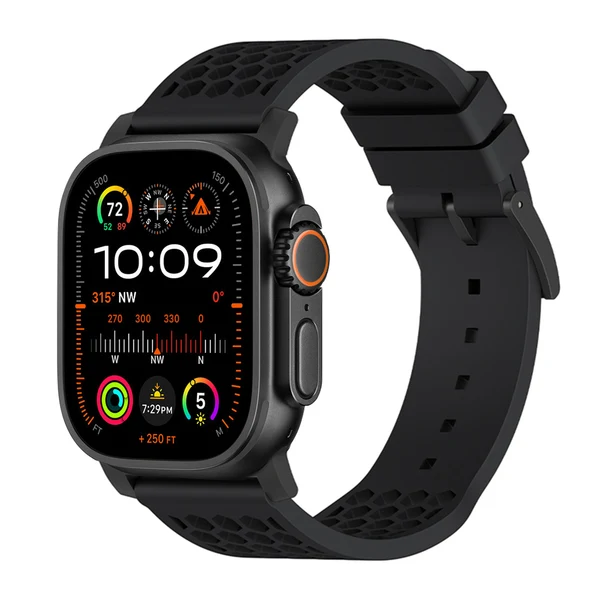 Football X Sport Band — Negro – hebilla negra / 46mm/45mm/44mm