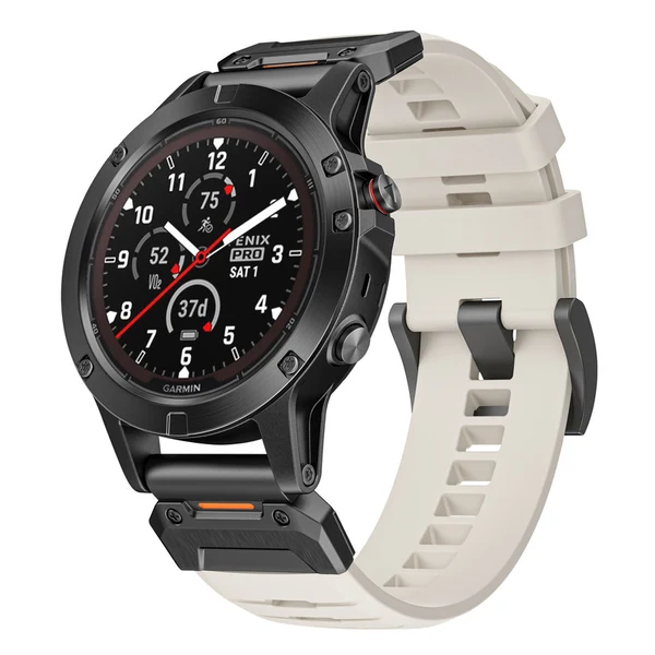 Garmin QuickFit FKM Rubber Band — Blanco / 26mm