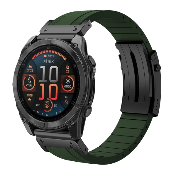 Garmin QuickFit Ocean Luxe Band — Verde-negro / 26mm
