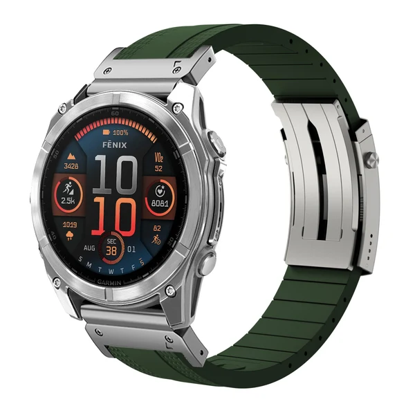 Garmin QuickFit Ocean Luxe Band — Verde-plata / 26mm
