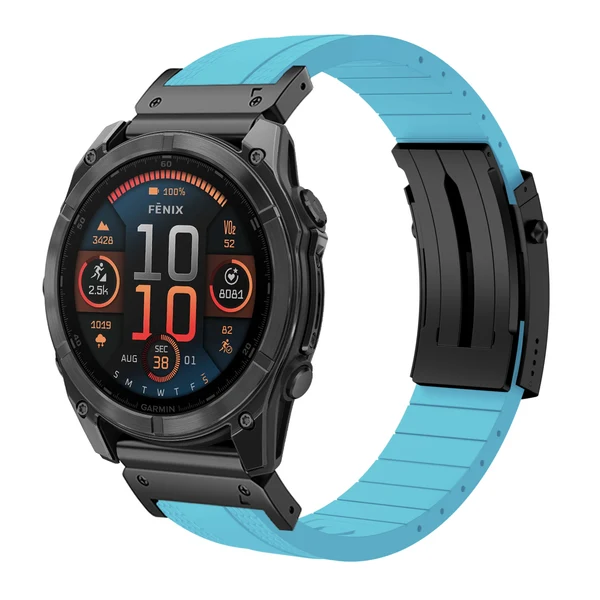 Garmin QuickFit Ocean Luxe Band — Turquesa-negro / 26mm