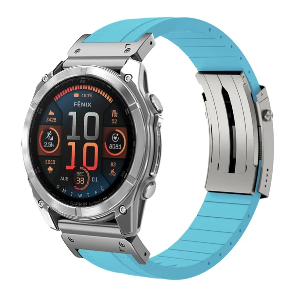 Garmin QuickFit Ocean Luxe Band — Turquesa-plata / 26mm
