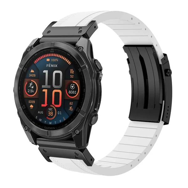 Garmin QuickFit Ocean Luxe Band — Blanco-negro / 26mm