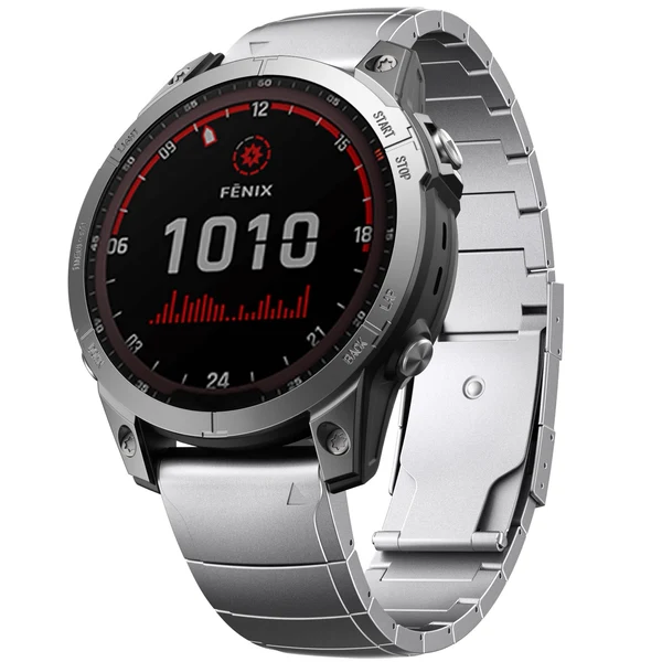 Garmin QuickFit Titanium Band Pro — Argento / 26mm