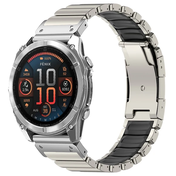 Garmin QuickFit GEMINI Titanium Band — Titanio / 26mm