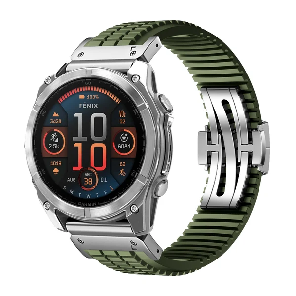 Garmin QuickFit GR Modern Band Upgraded Version — Vert-argent / 22mm