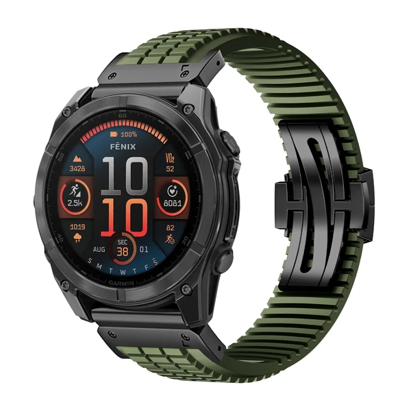 Garmin QuickFit GR Modern Band Upgraded Version — Vert-noir / 22mm