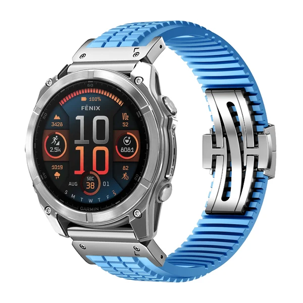 Garmin QuickFit GR Modern Band Upgraded Version — Turquoise-argent / 22mm