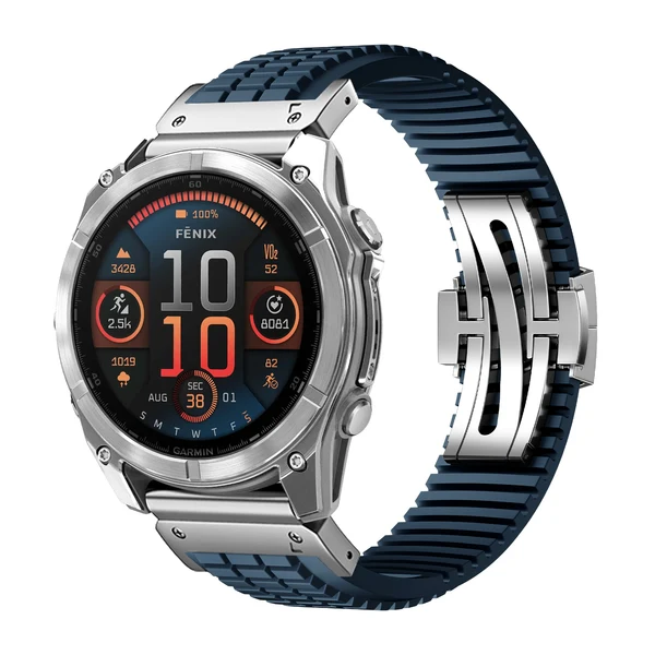 Garmin QuickFit GR Modern Band Upgraded Version — Bleu-argent / 22mm