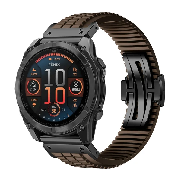 Garmin QuickFit GR Modern Band Upgraded Version — Marron-noir / 22mm