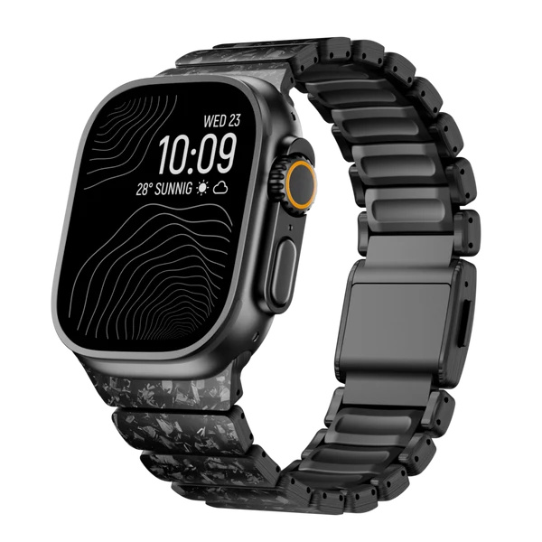 GEMINI Carbon Fiber Band — Black / 46mm/45mm/44mm