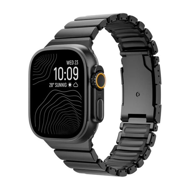 GEMINI Titanium Band — Negru / 46mm/45mm/44mm
