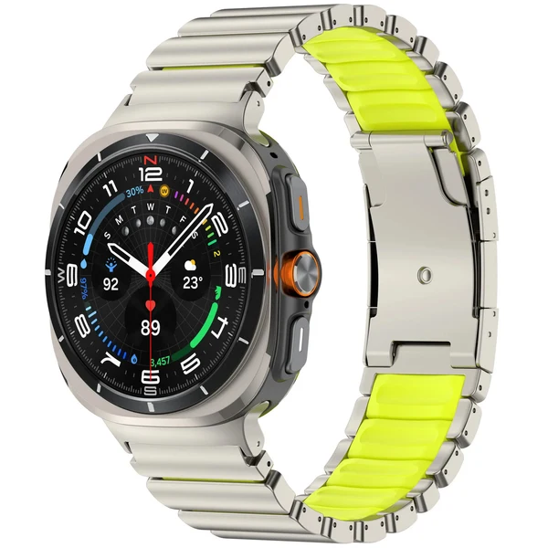 GEMINI Titanium Band For Samsung Galaxy Watch — Titan Neongrün / Galaxy Watch Ultra 47mm
