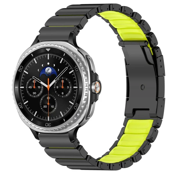 GEMINI Titanium Band For Samsung Galaxy Watch — Schwarz Neongrün / Galaxy Watch8 Classic 46mm