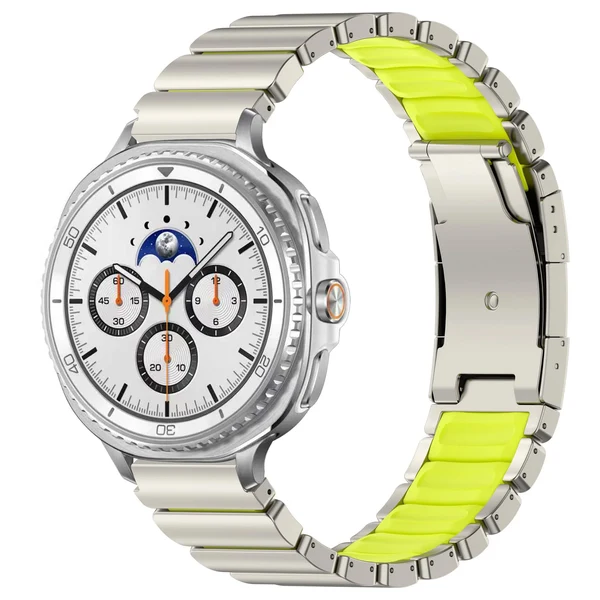 GEMINI Titanium Band For Samsung Galaxy Watch — Titan Neongrün / Galaxy Watch8 Classic 46mm