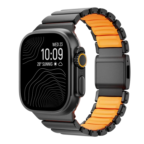 GEMINI Titanium Band Pro — Noir orange / 46mm/45mm/44mm
