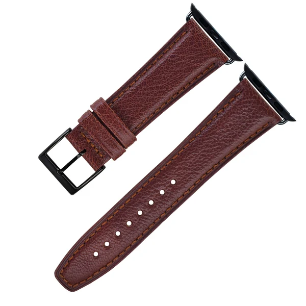 Goatskin Leather Strap For Apple Watch — Brown / Black / 40mm/41mm/42mm