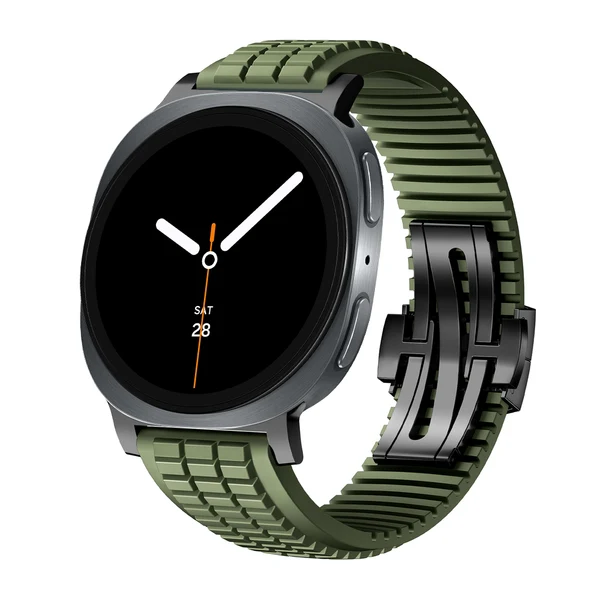 GR Modern Band Upgraded Version For Samsung Galaxy Watch — Zielony – czarna klamra / Galaxy Watch8 40mm/44mm