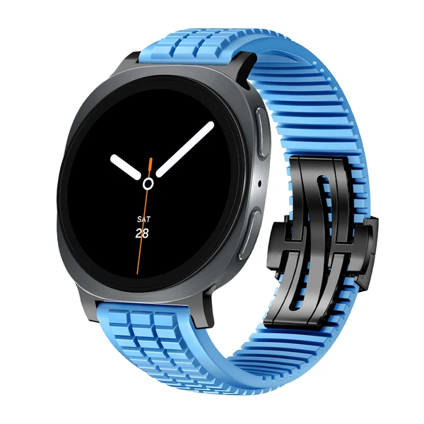 GR Modern Band Upgraded Version For Samsung Galaxy Watch — Turkusowy – czarna klamra / Galaxy Watch8 40mm/44mm