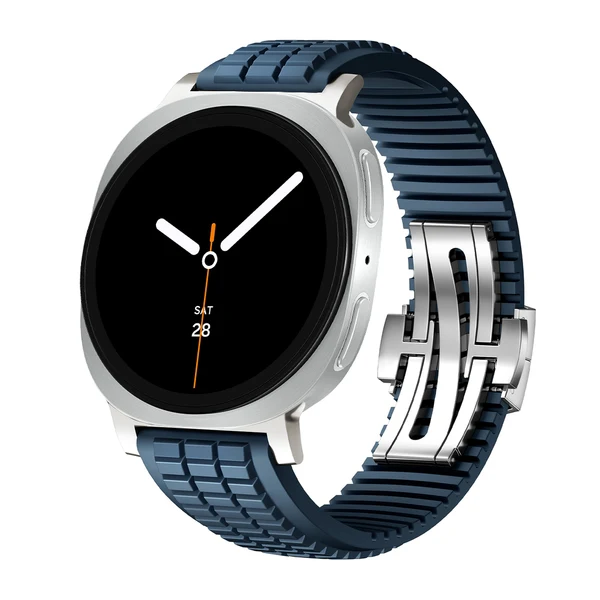 GR Modern Band Upgraded Version For Samsung Galaxy Watch — Niebieski – srebrna klamra / Galaxy Watch8 40mm/44mm