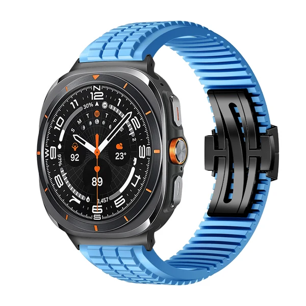 GR Modern Band Upgraded Version For Samsung Galaxy Watch — Turkusowy – czarna klamra / Galaxy Watch Ultra 47mm