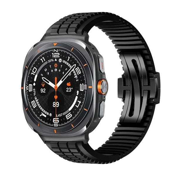 GR Modern Band Upgraded Version For Samsung Galaxy Watch — Czarny – czarna klamra / Galaxy Watch Ultra 47mm