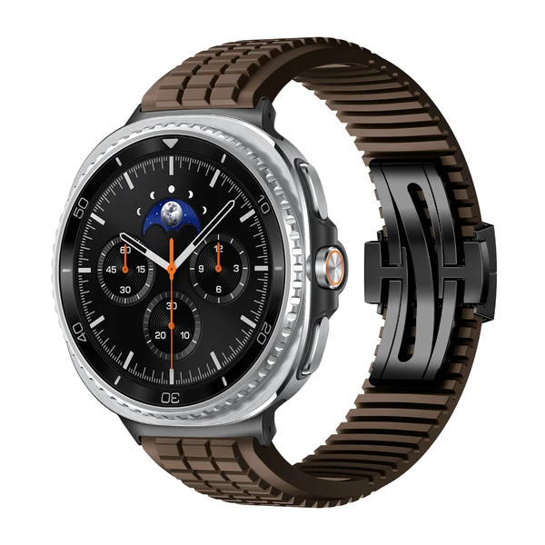 GR Modern Band Upgraded Version For Samsung Galaxy Watch — Brązowy – czarna klamra / Galaxy Watch8 Classic 46mm