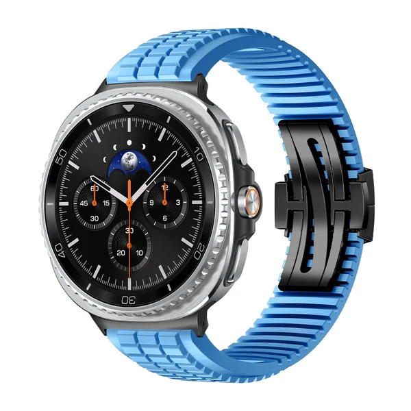 GR Modern Band Upgraded Version For Samsung Galaxy Watch — Turkusowy – czarna klamra / Galaxy Watch8 Classic 46mm