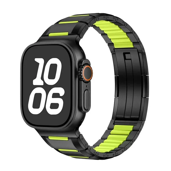 GT Apple Watch Band — Negro verde neón / 42mm/41mm/40mm