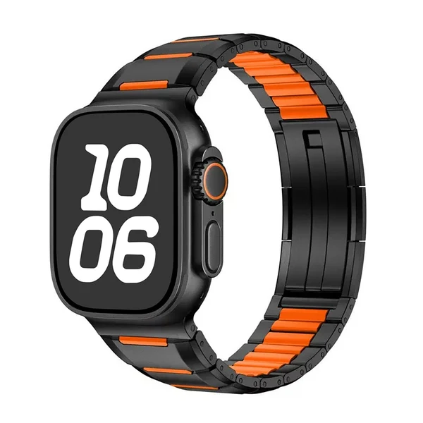 GT Apple Watch Band — Negro naranja / 42mm/41mm/40mm
