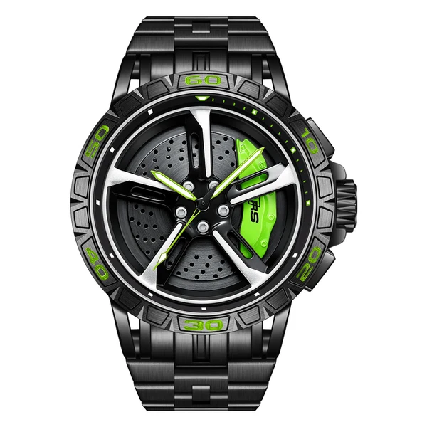 HMN S4 Quattro - Black Case — Green