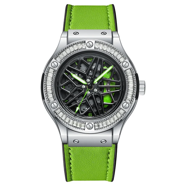 HMN S6 Diamond Lady Watch — Green