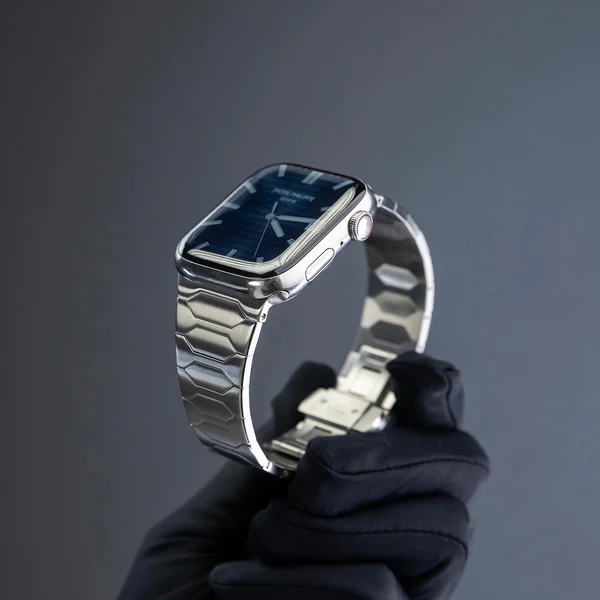 Luxe Stainless Steel Band For Apple Watch, vista 7 de 8