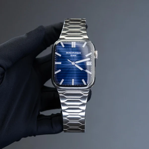 Luxe Stainless Steel Band For Apple Watch — Plata / 46mm/45mm/44mm