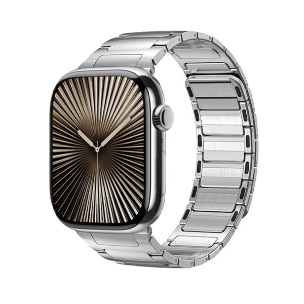 Magnetic Stainless Steel Band For Apple Watch — Argintiu / 42mm/41mm/40mm