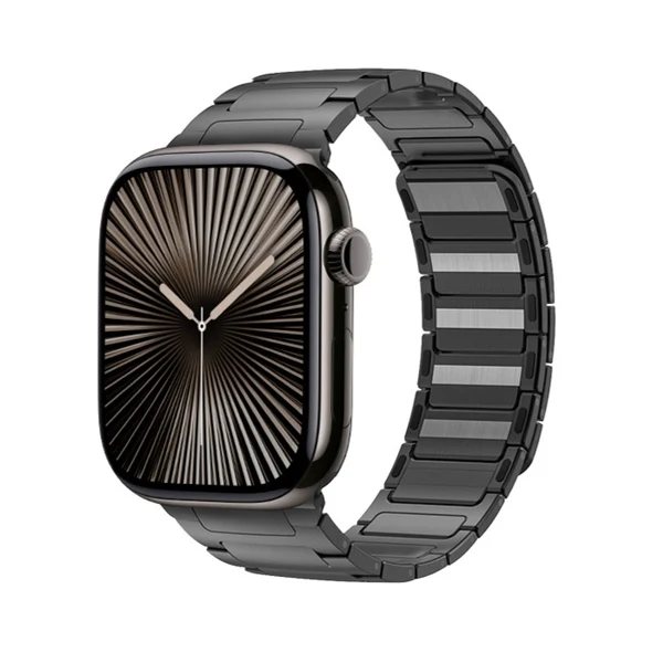 Magnetic Stainless Steel Band For Apple Watch — Gri titan / 42mm/41mm/40mm