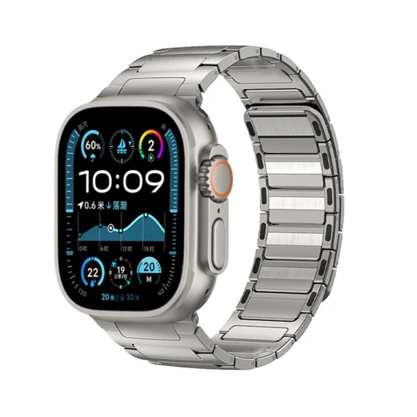 Magnetic Stainless Steel Band For Apple Watch — Titan / 42mm/41mm/40mm